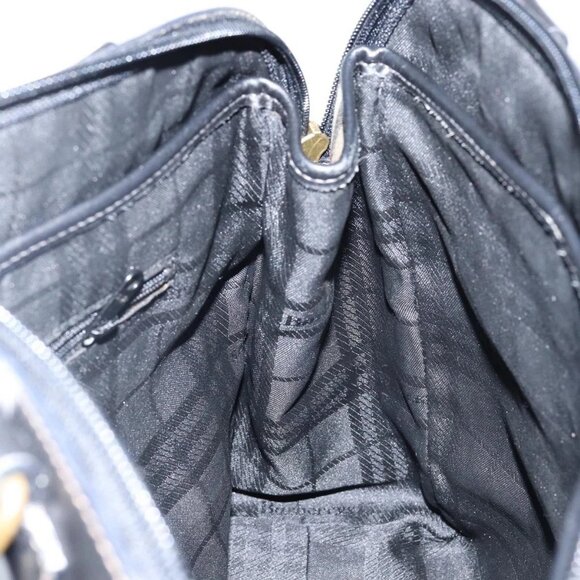 Burberrys Nova Check Hand Bag Canvas Beige Auth bs29129 - Picture 12 of 15